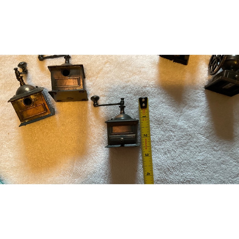 Lot 5 Die-Cast Pencil Sharpeners Minatures #9624 Coffee Mill, #8755 Grinder - Picture 8 of 10